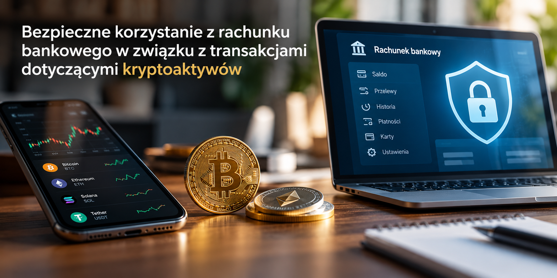 Bezpieczne bankowanie z kryptowalutami